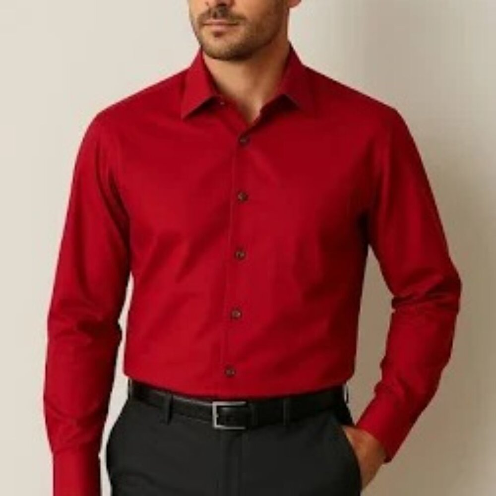 Arrow Men's Bold Red Button Down Shirt